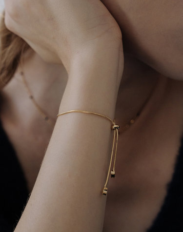 [silver925] TB027 heart tie a knot bracelet