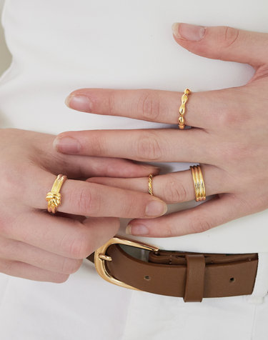 [4SET] NC022 Bold&Bold Layered Ring