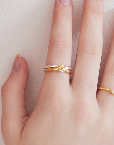 [Silver925] NC016 Twist Combi Ring