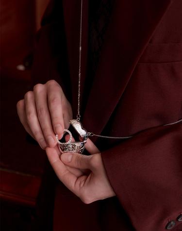 SS022 Antique Heart Cross Bag
