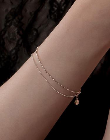 SS020 Layered Ball Chain Bracelet