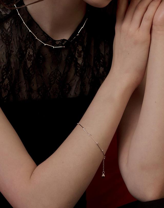 티오유 SS021 Bone Chain Bracelet 착용컷