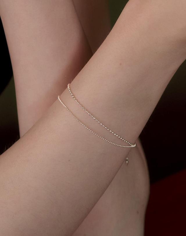 티오유 SS020 Layered Ball Chain Bracelet 착용컷