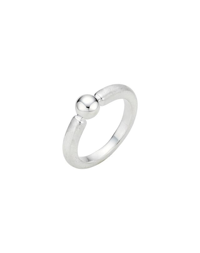티오유 SS009 Matte & Glossy Ball Ring 착용컷