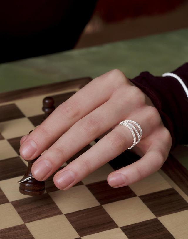 티오유 TT007 Shine Tennis Ring 착용컷
