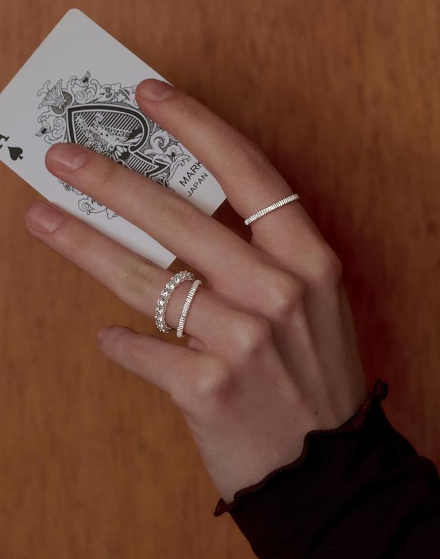 티오유 TT005 Textured Ring 착용컷