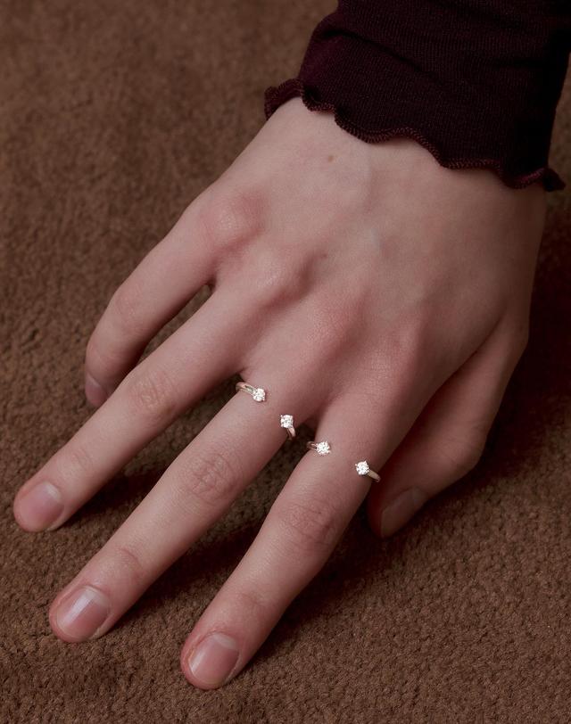티오유 TT004 Shine Open Ring 착용컷