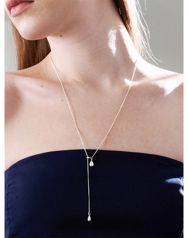 AL015 PURE DROP LONG NECKLACE