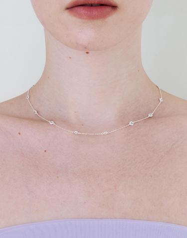 AT010 CLEAR DOT NECKLACE