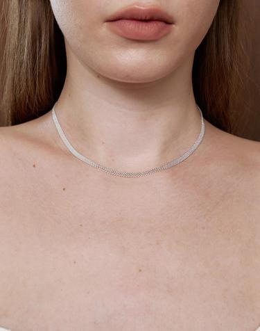 AT011 SHINE MESH CHAIN NECKLACE