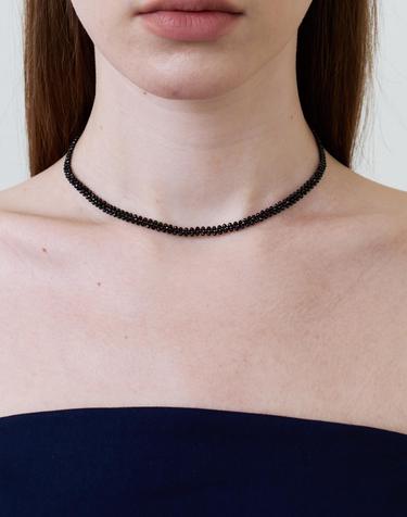 AT014 BLACK DOT NECKLACE