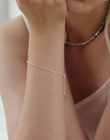 ARM021 Two-Line Dot Chain Bracelet