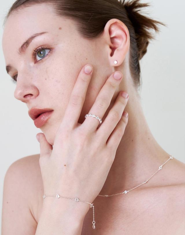 티오유 AT005 CLEAR DOT RING 착용컷