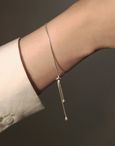 [Silver925] 178 Tie A Knot Bracelet