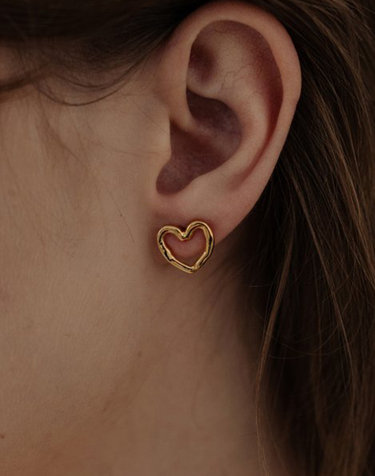 LU06 Heart ring earring