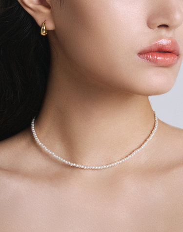LU115 Basic pearl necklace