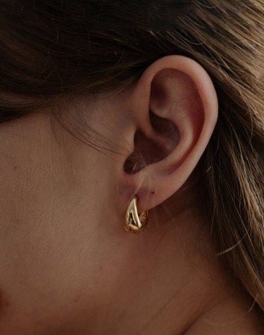 061 Bold Hoop Silver Earring