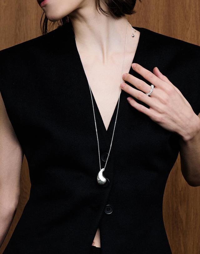 티오유 NP017 Metal Volume Necklace 착용컷