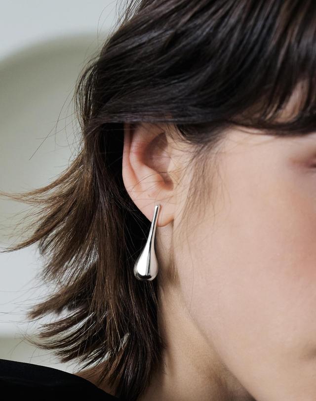 티오유 NP030 Long Water Drops Earrings 착용컷
