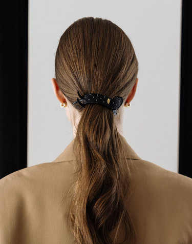 HFS028 Glitter slim line hair clip