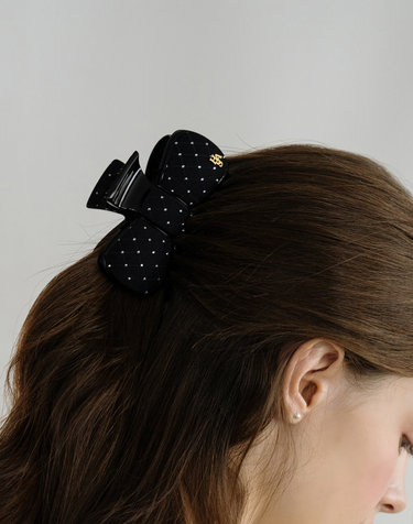 HFS026 Glitter ribbon hair clip