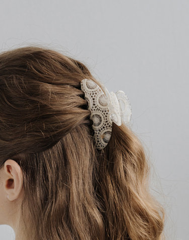 HTY026 Lace pattern hair clip