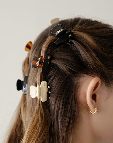 [2SET] HDM015 French mini celluloid hair clips