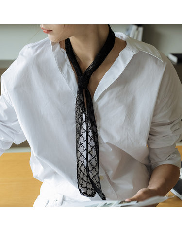 하스 HON021 Lace long tie Scarf