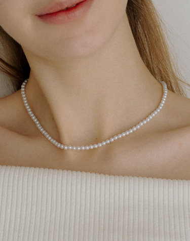 HLD029 Crystal pearl bead necklace