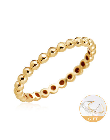 (10월베스트)18K 버블 2mm 볼 레이어드 반지 MOR39651