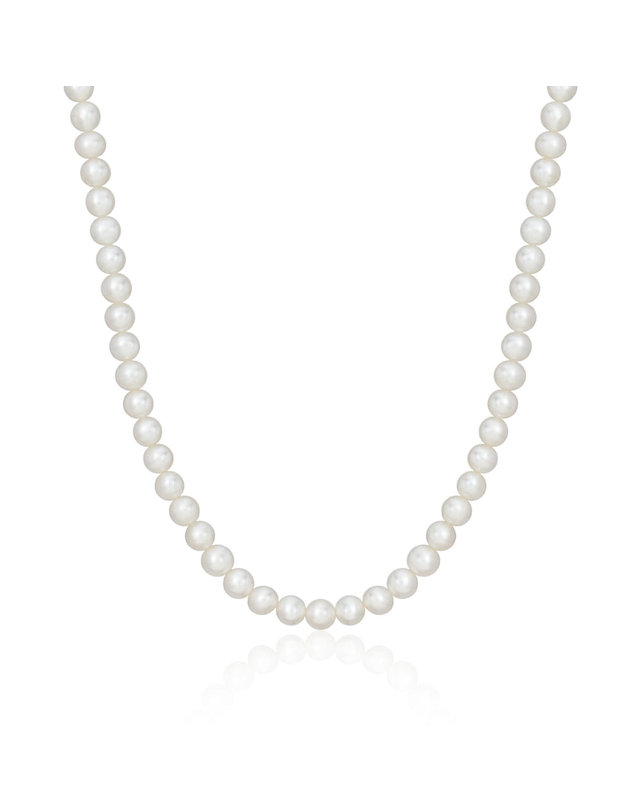 모룬 14K 에센셜 5mm 담수진주 목걸이 MON39737 착용컷