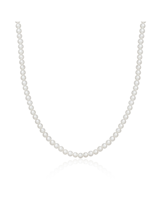 모룬 18K 에센셜 4mm 담수진주 목걸이 MON39734 착용컷