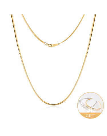 (10월베스트)18K 1.2mm 센슈얼 스네이크 뱀줄 체인 목걸이 MON40695
