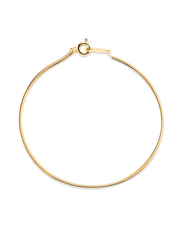 14K 1.2mm 센슈얼 스네이크 뱀줄 체인 팔찌 MOB40692
