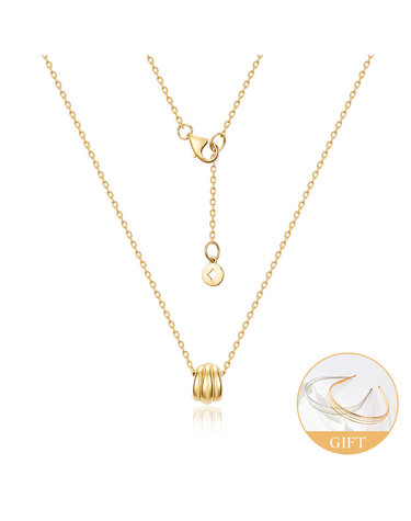 (10월베스트)14K 베인 그루브드 아치 체인 목걸이 MON42581