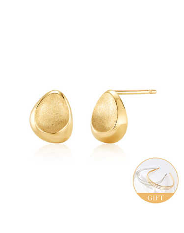 (10월베스트)14K 디플랫 소프트 커브 침귀걸이 한쌍 MOE42579