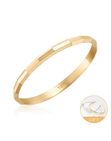 (10월베스트)18K 볼륨 뱀부 컷팅 올밴드 반지 L MOR42576