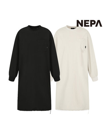네파 여성 우븐 긴팔 원피스 7J65371