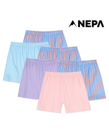 네파 여성 트렁크 쇼츠 블루 스트라이프 세트(2PACK) 7LBO110