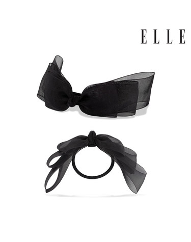 블랙 리본 헤어슈슈 ELSC006