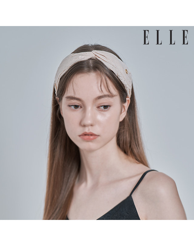 엘르헤어 와이드 터번 헤어밴드 ELHB004 착용컷