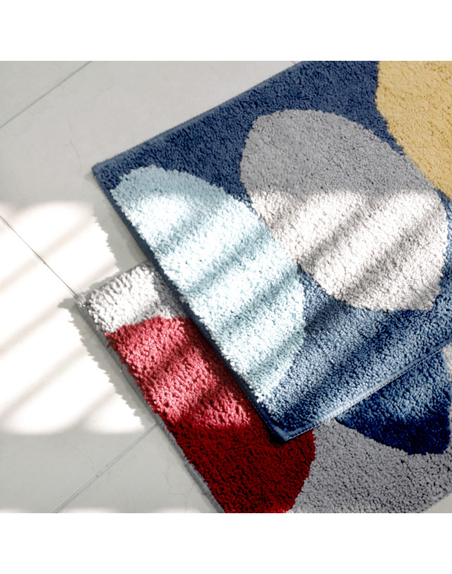 까사베르데 가든 리프 핸드메이드 발매트 2color/2size 착용컷