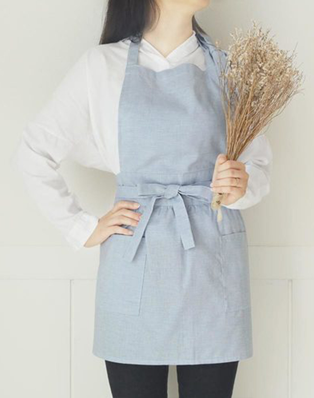 까사베르데 리지 앞치마 [6color] 착용컷