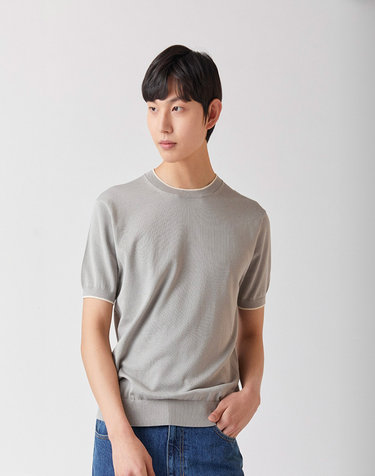 울트라파인 실켓 라운드니트 그레이_안티필링