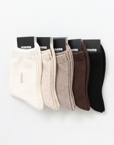 여성 베이직 무지 중목 양말 RM2607 10족