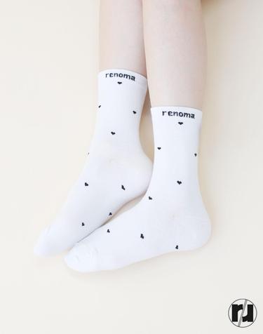 여성 쁘띠 폼폼 중목 양말 RM2611 10족