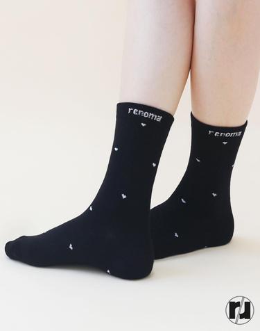 여성 쁘띠 폼폼 중목 양말 RM2611 5족