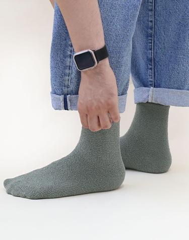 M8002 남성 무지 단목 수면양말