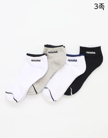 여성 스포츠 앞코 링글 쿠션 발목 양말 RM8533 3족