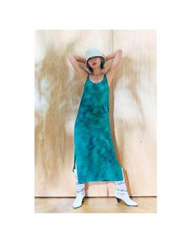 [Slip Dress] Solid - Ocean